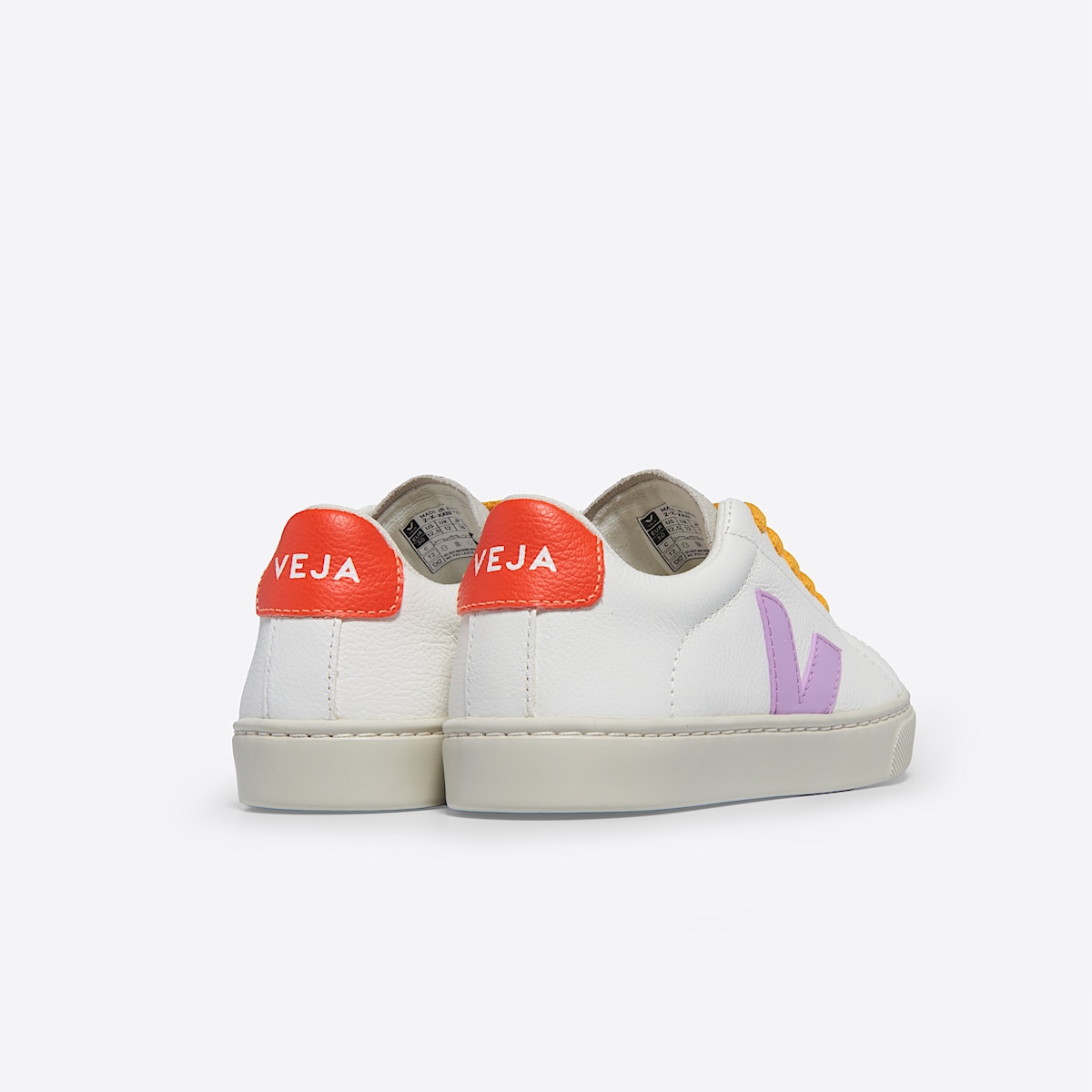 ESPLAR LEATHER WHITE ORCHID ORANGE FLUO - Image 3