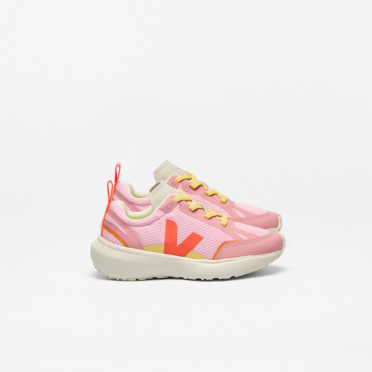 CANARY ELASTIC LACES ALVEOMESH GUIMAUVE ORANGE FLUO