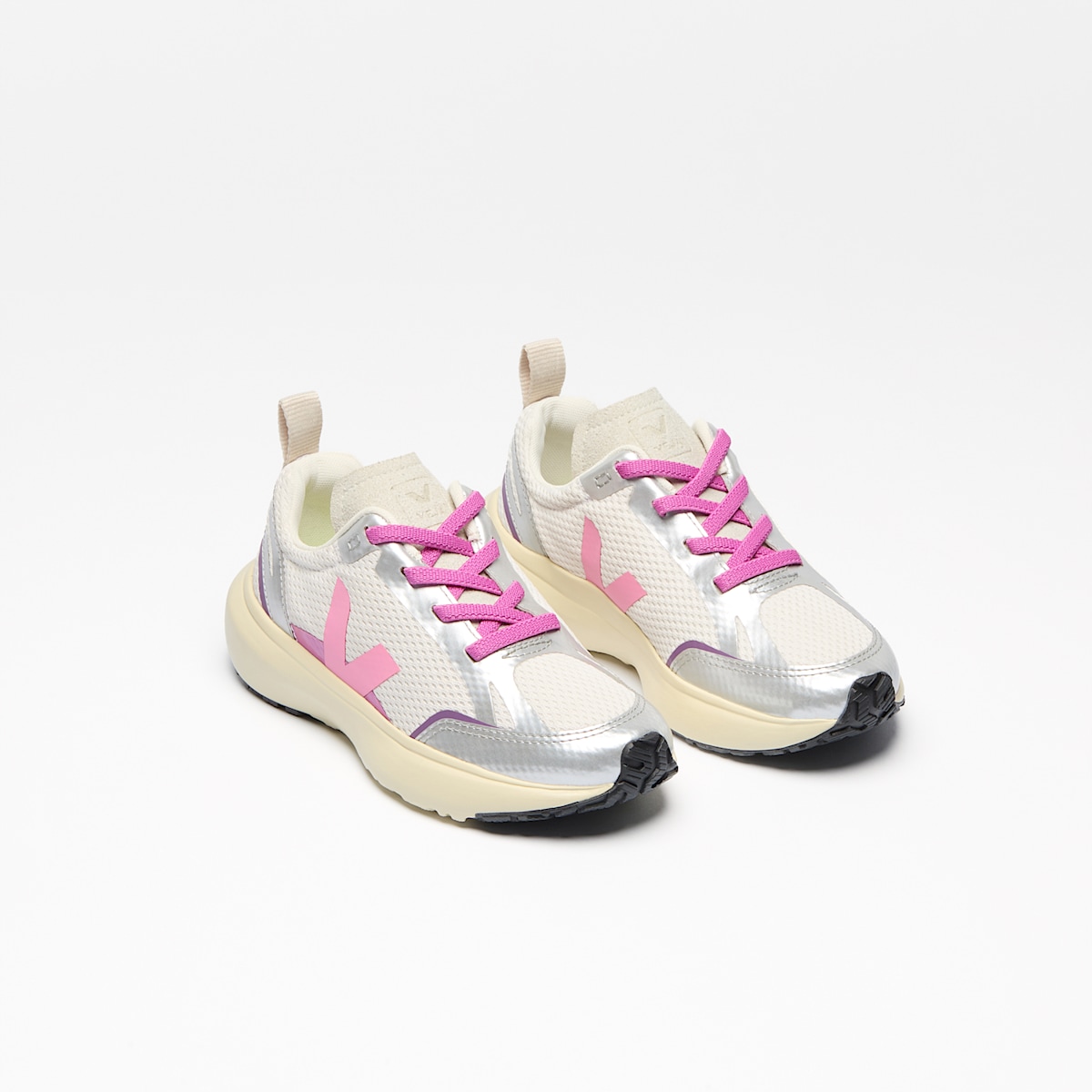 CANARY ELASTIC LACES ALVEOMESH GRAVEL MALIBU SILVER - Image 2