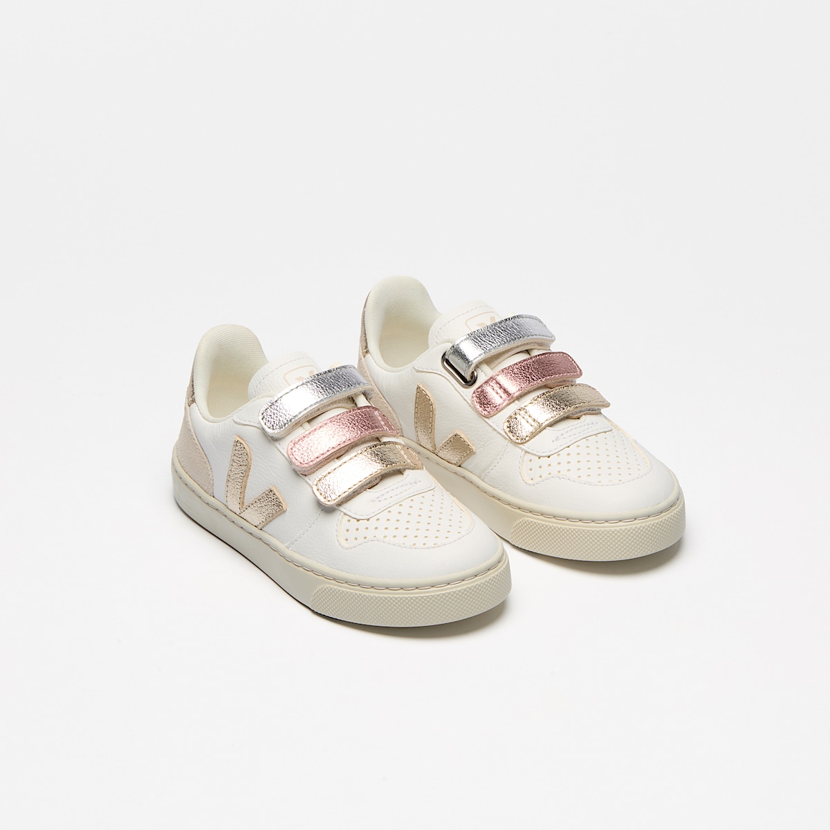 V-10 LEATHER MULTICO WHITE SHINY - Image 2
