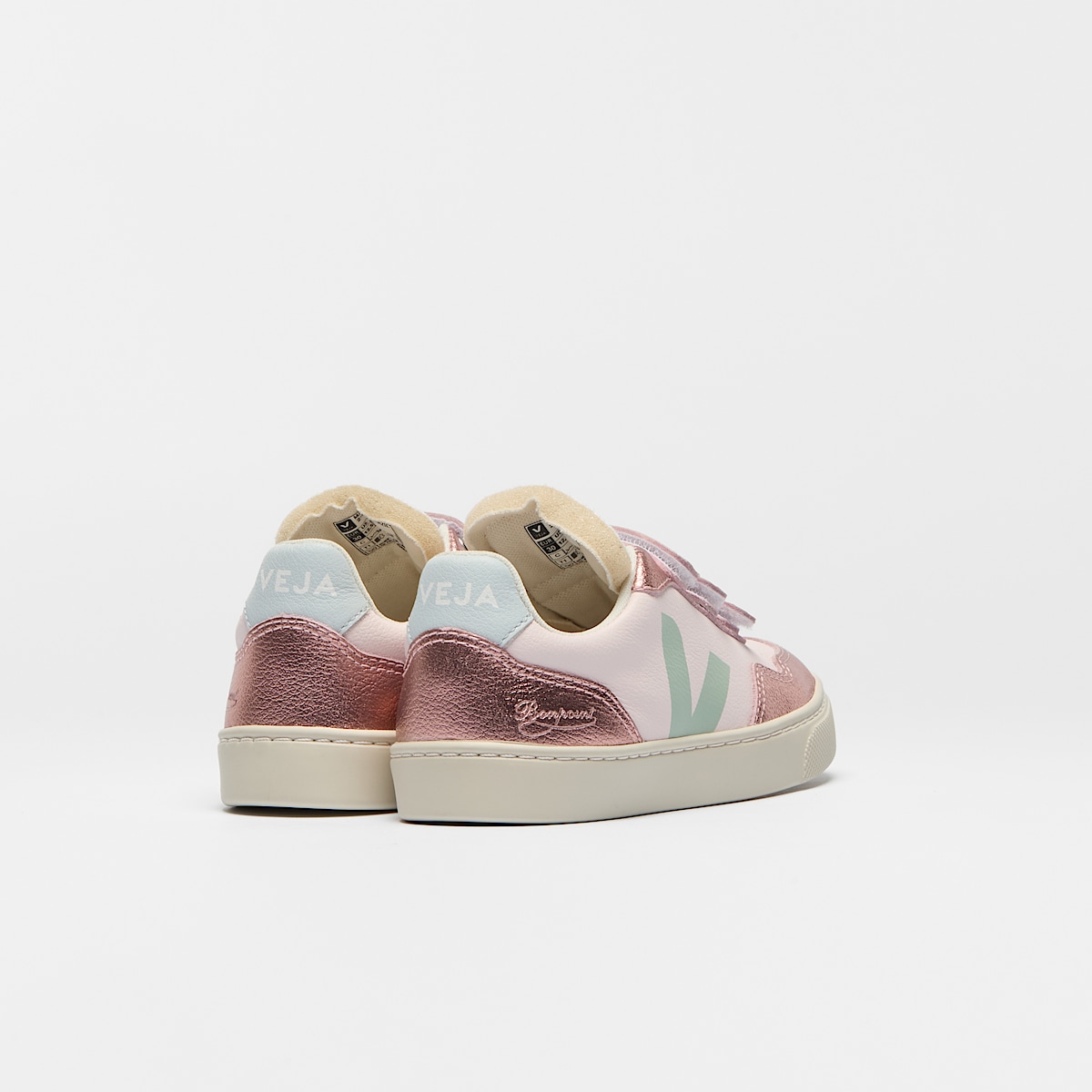 V-90 LEATHER VEJA X BONPOINT LASSI SUN NACRE - Image 3