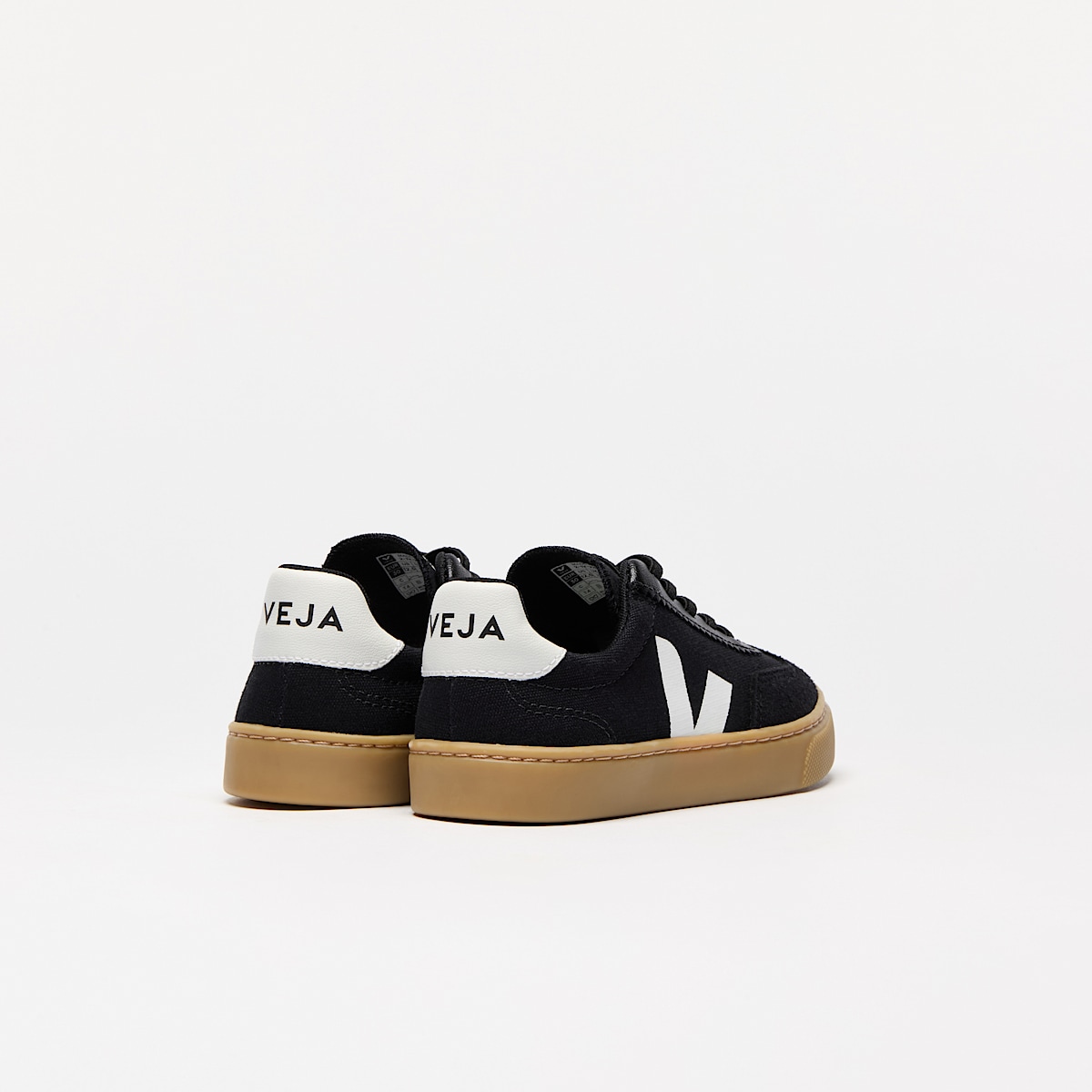 VOLLEY ELASTIC LACES CANVAS BLACK WHITE NATURAL - Image 3