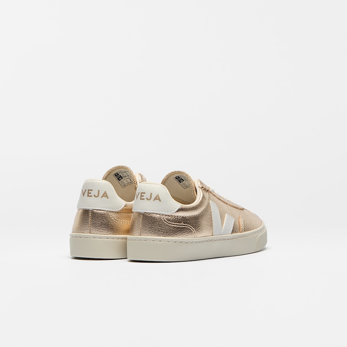 VOLLEY ELASTIC LACES LEATHER PLATINE WHITE - Image 3