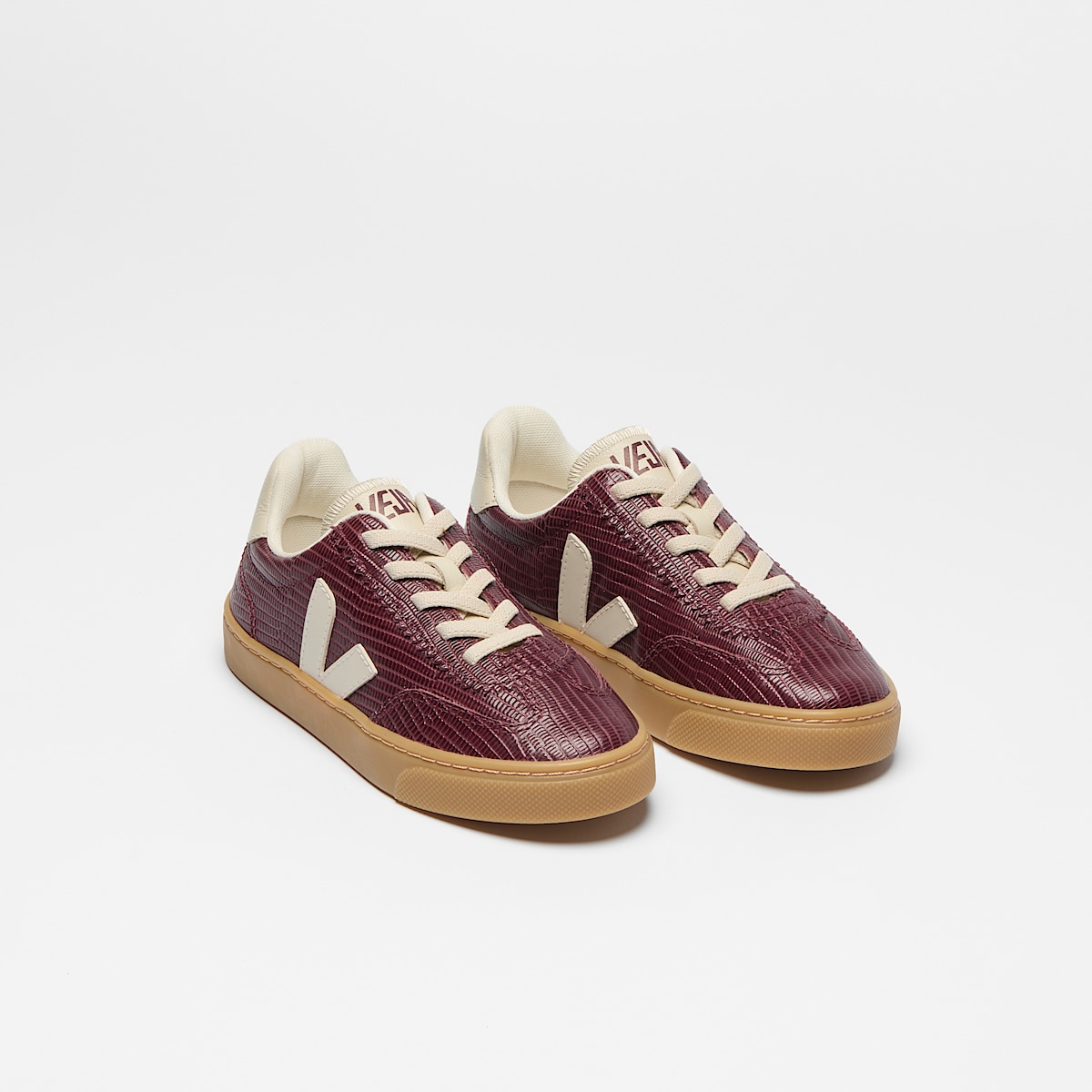VOLLEY ELASTIC LACES LEATHER AMARANTE PIERRE - Image 2