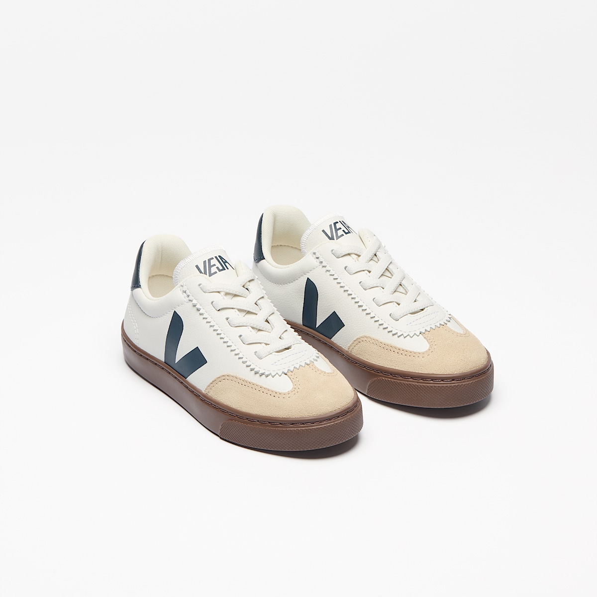VOLLEY ELASTIC LACES LEATHER WHITE NAUTICO BARK - Image 2