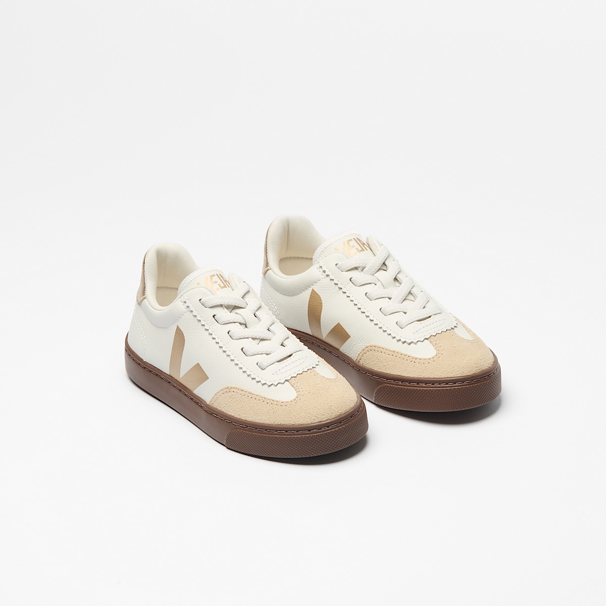 VOLLEY ELASTIC LACES LEATHER WHITE PLATINE - Image 2