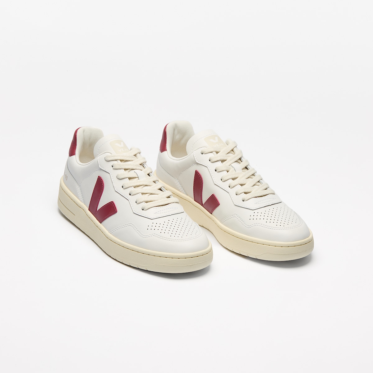 V-90 LEATHER WHITE MARSALA - Image 2