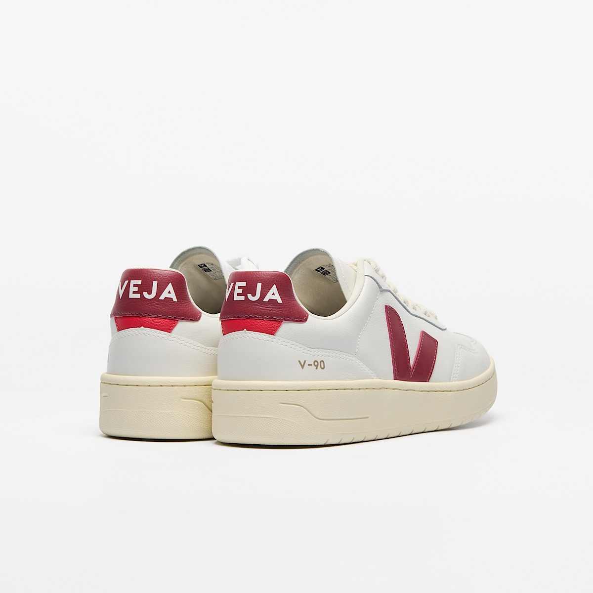 V-90 LEATHER WHITE MARSALA - Image 3