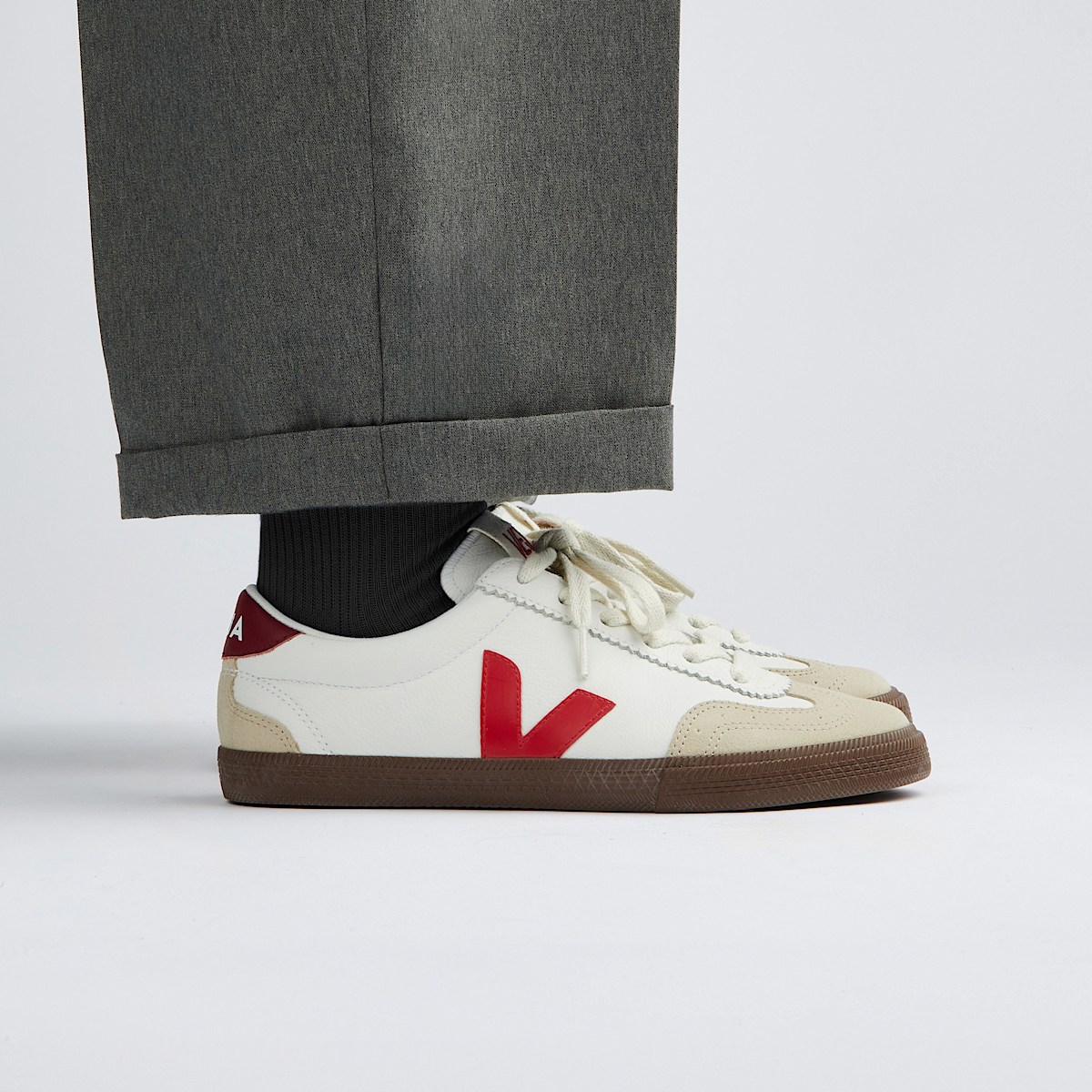 VOLLEY LEATHER WHITE PEKIN BARK - Image 4