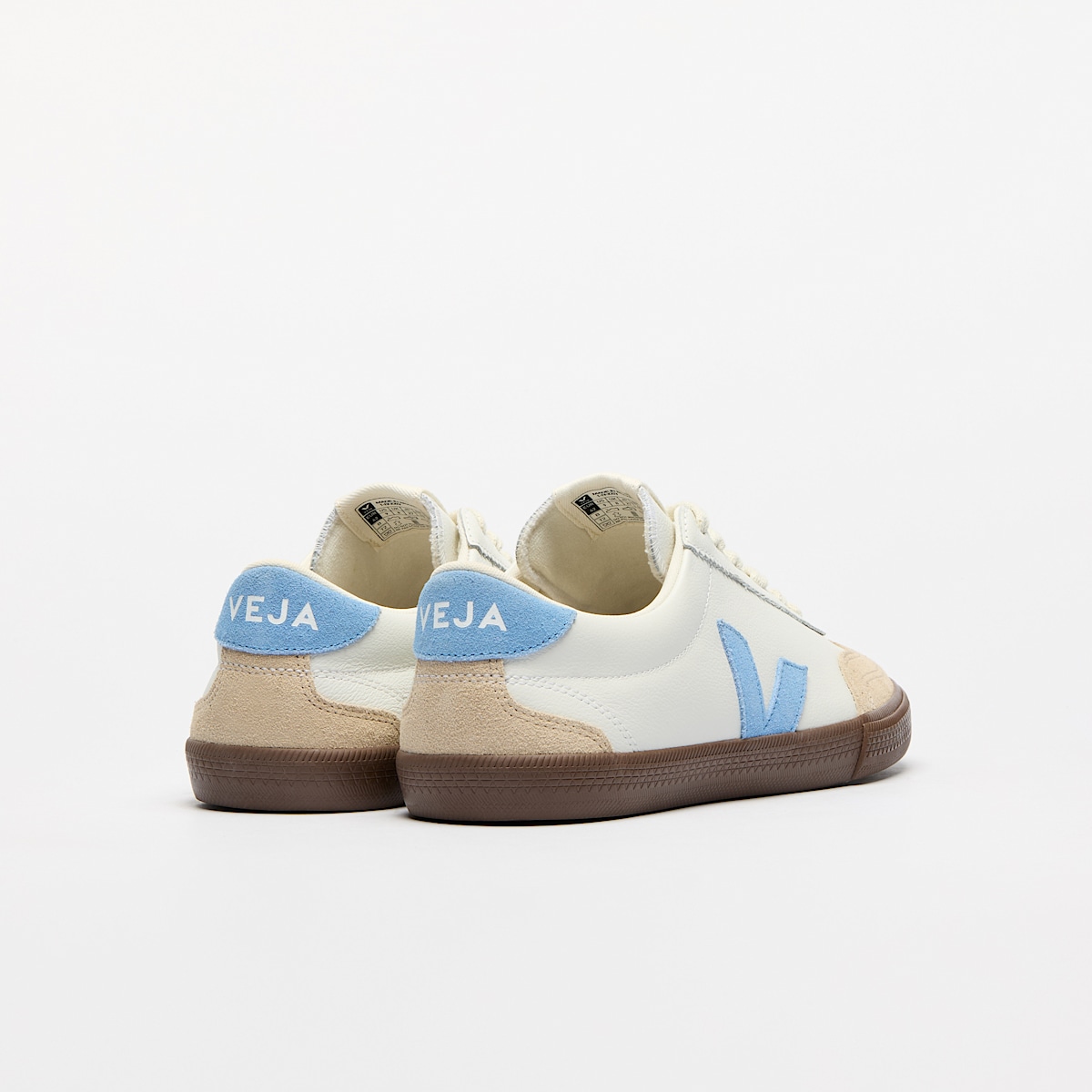 VOLLEY LEATHER WHITE AQUA BARK - Image 3