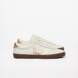 VOLLEY LEATHER WHITE PLATINE BARK