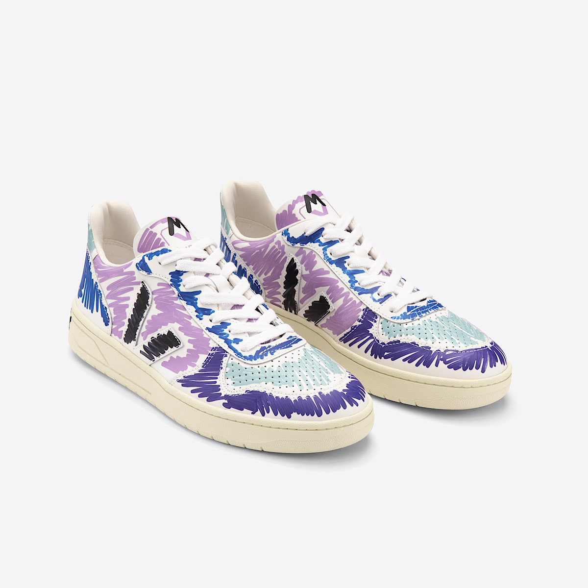 V-10 LEATHER VEJA X MARNI ORCHID BLACK - Image 2