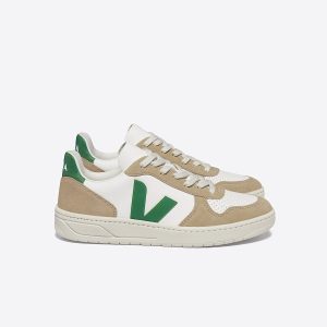 V-10 LEATHER WHITE EMERAUDE SAHARA