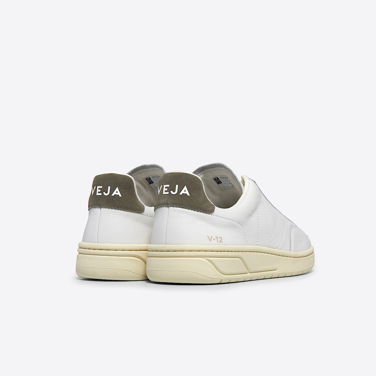 V-12 STITCH LEATHER WHITE KAKI - Image 3