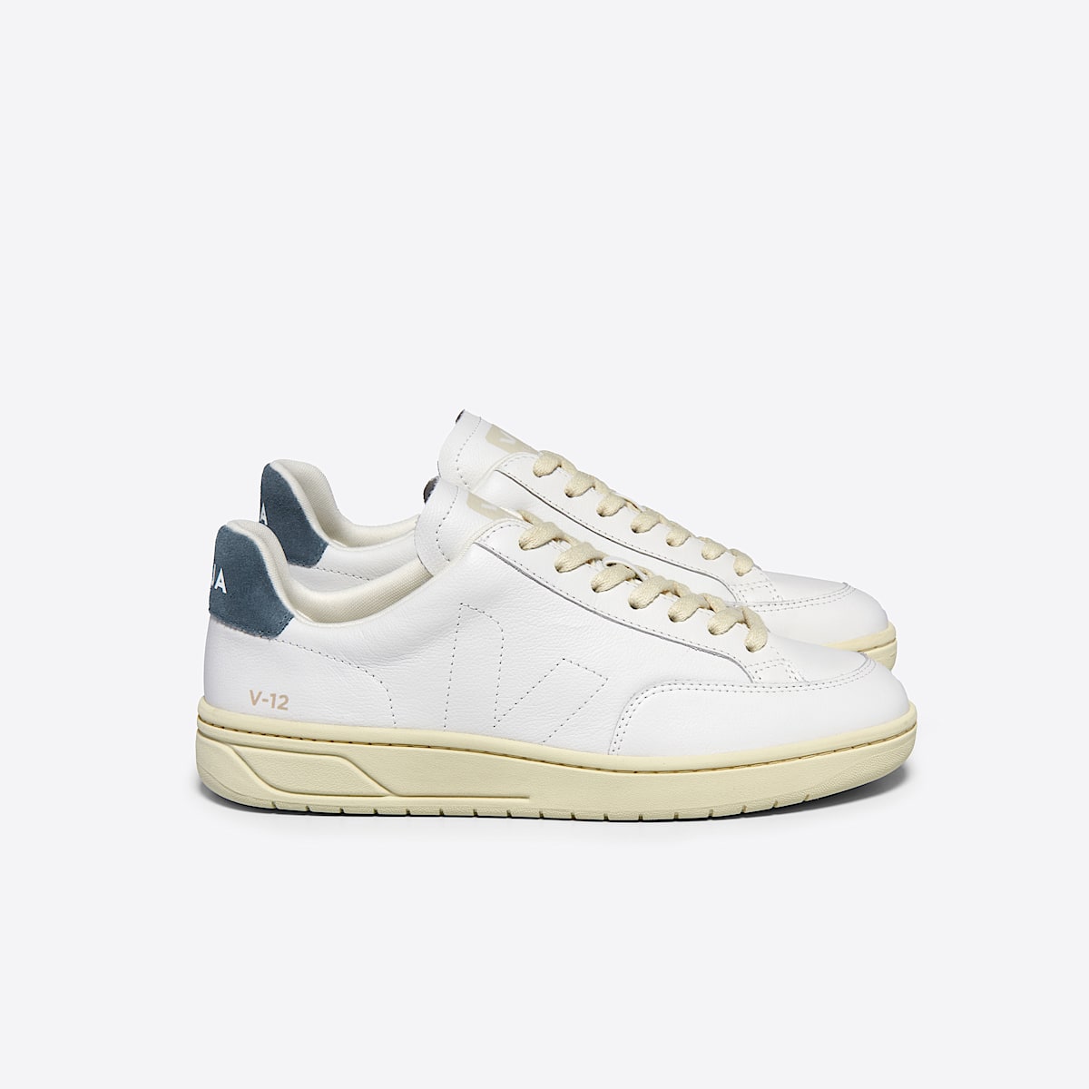 V-12 STITCH LEATHER WHITE CALIFORNIA